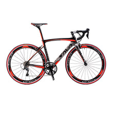 SAVA 700C Carbon Fiber Road Bike Complete Bicycle Carbon Cycling BICICLETTA Road Bike SHIMANO SORA M3000 18 Speed Bicicleta