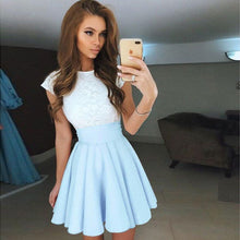Women Summer White Lace Party Dress 2017 New Style Cute Elegant O-neck Mini Dresses Vestidos Plus Size