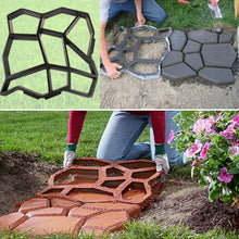 Plastic path maker mold 43.5*43.5cm manually paving cement brick stone road concrete molds DIY plastic mold for garden