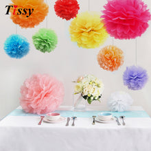 30pcs mixed 3 sizes (6",8",10") Tissue Paper Pom Poms Flower Balls, Wedding Pom Poms, Baby Shower, Nursery, Wedding Decoration