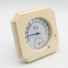 Single Sauna Accessory Wooden Hygrothermograph Thermometer Hygrometer Sauna Room