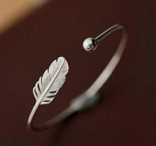 Jisensp New Fashion Hot Sale Women Jewelry Adjustable Open Leaf Bangles for Girls Gifts SYSZ009