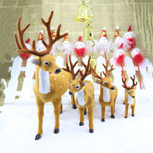 New 1pcs Xmas Elk Plush Simulation New Year Christmas Decorations Christmas Ornaments for Home Christmas Gift Navidad Noel,T