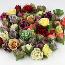HUADODO 3cm Mini Rose Flower Head Artificial Flowers for Wedding Decoration Ball Craft Fake Flowers 30pieces/lot