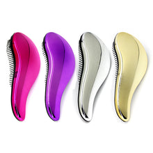 Brainbow 1pc Magic Anti-static Hair Brush Handle Tangle Detangling Comb Shower Electroplate Massage Comb Salon Hair Styling Tool