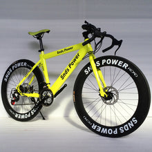 Colorful Road Bike Mountain Bikes 26-inch Steel 21-speed Bicycles Dual Disc Brakes Variable Speed Road Bikes Racing Bicycle