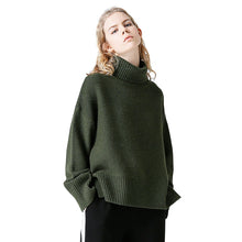 Toyouth Sweaters 2017 Autumn Women Casual Solid Color Loose Long Sleeve Turtleneck Warmth Pullovers Sweater