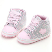 Classic Casual Baby Shoes Toddler Newborn Polka Dots Baby Girls Autumn Lace-Up First Walkers Sneakers Shoes