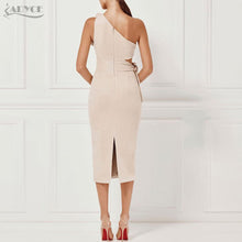 2017 New Arrival Spring Women Bandage Dress Black Red Apricot One shoulder Tassel Celebrity Runway Party Dress Casual Vestidos