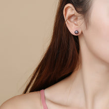DAIMI 18k Pearl Studs Earrings Freshwater Pearl & Pure 18k Yellow Gold Earrings White/Pink/Purple/Gold/Black Brand Jewelry
