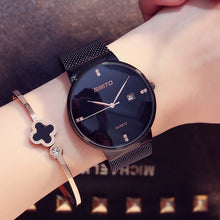 New Lady Fashion Watch Women Elegant Thin Rose Gold Bracelet Mesh Band Wristwatch Quartz Clock Relogio Feminino Montre Femme 46