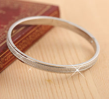 Simple Rose Gold Fashion Punk Luxury Love Bracelets Bangles Grind Arenaceous Frosted Bracelets For Women Men Couple Cool Jewelry