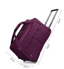 Wheel Luggage Metal Trolley Bags Women's Travel Bag Hand Trolley Bag Travel Suitcase Board Chassis