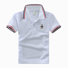 High Quality All-Match Unisex Boy Polo shirts for Kids Summer Toddler Big Boy Tops Girls T shirt Cotton White Blue shirts