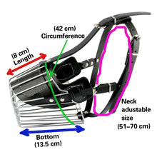 Black/ Brown Strong Metal Wire Basket Dog Muzzle For Large Dog Amstaff Pitbull Bull Terrier Anti-Bite Bark Chew Muzzles