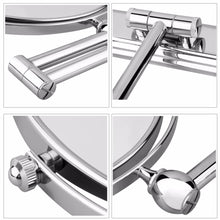 8 inch Wall Mounted Extending Folding Round Two Side 3X/5X/7X/10X Magnification Bathroom Mirror Makeup Cosmetic Lady's Mirror