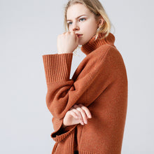 Toyouth Sweaters 2017 Autumn Women Casual Solid Color Loose Long Sleeve Turtleneck Warmth Pullovers Sweater