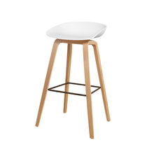 Minimalist Modern Design solid wood pp plastic bar chair northern wind fashion creative denmark counter stool Popular Furniture