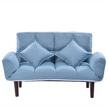 Modern Armchair Sofa Bed 5 Angle Adjustable Reclining Back and Arm Living Room Furniture Home Small Double Sofa Chair Recliner