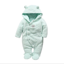 Tender Babies Newborn baby clothes bear onesie baby girl boy rompers hooded plush jumpsuit winter overalls for kids roupa menina