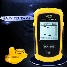 Free Shipping! LUCKY FFW1108-1 Wireless Fish Finder Sonar Fishfinder 40m Depth Range Ocean Lake Sea Fishing