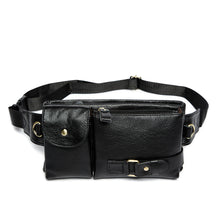 WESTAL Genuine Leather Waist Packs Fanny Pack Belt Bag Phone Pouch Bags Travel Waist Pack Male Small Waist Bag Leather Pouc