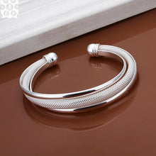 B019 Free Shipping! SGS Test Past Latest Trendy Classic 925 Stamped silver plated jewelry Hot sell Bangle Wholesale Price