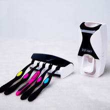 1set Fashion Automatic Toothpaste Dispenser Family Holder 5 Toothbrush Bathroom Household Wall Mount Stand Bathroom Tools