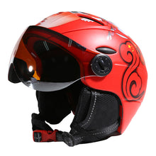 MOON Half-covered CE Certification Ski Helmet Integrally-molded Outdoor Sports Goggles Skiing Helmet Snowboard Helmet