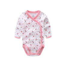 Smiling Babe 3 PCS/lot Fashion Baby Bodysuits Infant Jumpsuit Long Sleeve Baby Clothing Set Summer Christmas Baby Girl Clothes