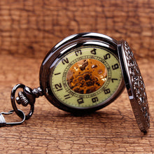 Vintage Classic Steampunk Bronze Pocket Watch Men Auto Stainless Steel Mens Woman mechanical pocket watch for free shipping