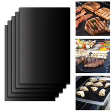TTLIFE 5 Pcs Non-Stick Surface Heat Resistant BBQ Grill Mats Durable Barbecue Baking Mats Grill Pad Sheets For Outdoor Picnic