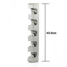 ABS Kitchen Wall Mounted Hanger 5 Position Kitchen Storage Mop Brush Broom Organizer Holder Tool