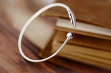 Jisensp New Fashion Hot Sale Women Jewelry Adjustable Open Leaf Bangles for Girls Gifts SYSZ009