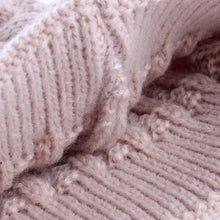 2PCS set Family Hat Infant Winter Knit Crochet Caps Faux Fur Beanie Hat Mother Daughter Son Baby Boy Girl skullies ski Cap