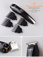 Kemei600 6 in 1 hair trimmer titanium hair clipper electric shaver beard trimmer men styling tools shaving machine cutting