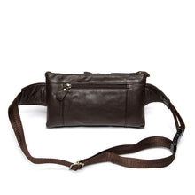 WESTAL Genuine Leather Waist Packs Fanny Pack Belt Bag Phone Pouch Bags Travel Waist Pack Male Small Waist Bag Leather Pouc
