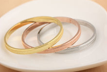 Simple Rose Gold Fashion Punk Luxury Love Bracelets Bangles Grind Arenaceous Frosted Bracelets For Women Men Couple Cool Jewelry
