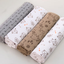 NEW color 4pcs/pack 100%cotton flannel baby blanket receiving newborn colorful cobertor baby bedsheet supersoft blanket 76x76cm