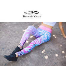 Mermaid Curve Fitness leggings Women Workout gym Hero Print Yoga Pants stripe camouflage sports Leggings Fitness Stretch Trouser