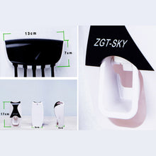 1set Fashion Automatic Toothpaste Dispenser Family Holder 5 Toothbrush Bathroom Household Wall Mount Stand Bathroom Tools