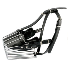 Black/ Brown Strong Metal Wire Basket Dog Muzzle For Large Dog Amstaff Pitbull Bull Terrier Anti-Bite Bark Chew Muzzles