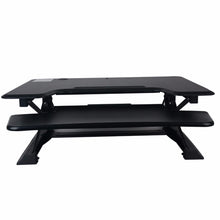 Shellhard 90x60CM Laptop Desk Standing Adjustable Height Stand Up Desk Computer Desk Table Workstation Black