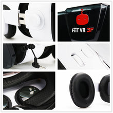 VR Fiit 3F Stereo Video 3D Glasses VR Headset Virtual Reality Smartphone Google Cardboard Helmet box For 4-6.4' Phone +Gamepad