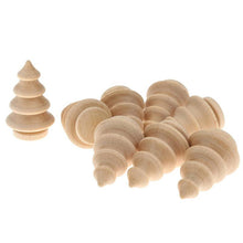10pcs Peg Dolls DIY Craft Accessory Wooden Christmas Tree Ornament Merry Christmas Decoration New Year Supply