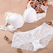 2017 Women underwear bra suit Push Up Bra Set Sexy Deep v gather adjustment female lingerie Lace Bra and pants sets 75 B C Cup