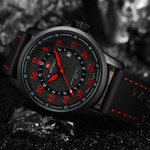NAVIFORCE Brand Fashion Casual Watches Men's 3ATM Waterproof Quartz Watch Men Date Clock Man Leather Army Military Wristwatch