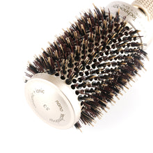 Nano Ceramic Alunimium Hair Round Brush With Boar Bristle Hair Gold Hairdressing Round Brush For Barber 4 Sizes Styling Comb