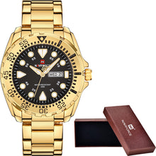 relogio masculino NAVIFORCE Watches Men Luxury Brand Sport Quartz Watch Men's Waterproof Military Clock Man Full Steel Watch