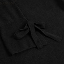 Rogesi Sweater Women 2017 Pullover Women Sweaters Long Sleeve Women's Clothing Pullovers Casual Black Color Sleeve Cross Ties